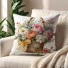 Lebendige pastellfarbene Blumen Kissenbezug Für Kissen Druck Sofa Dekoration Wohnraum Café Büro Nordische Schlichtheit