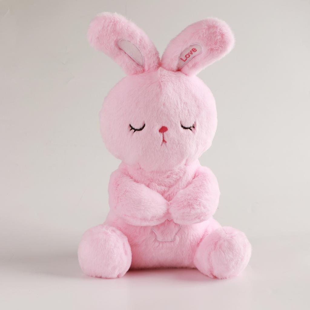 Rabbit Toy Plush Luminescence Music Fill Doll Baby Reassure Doll Cartoon Animals