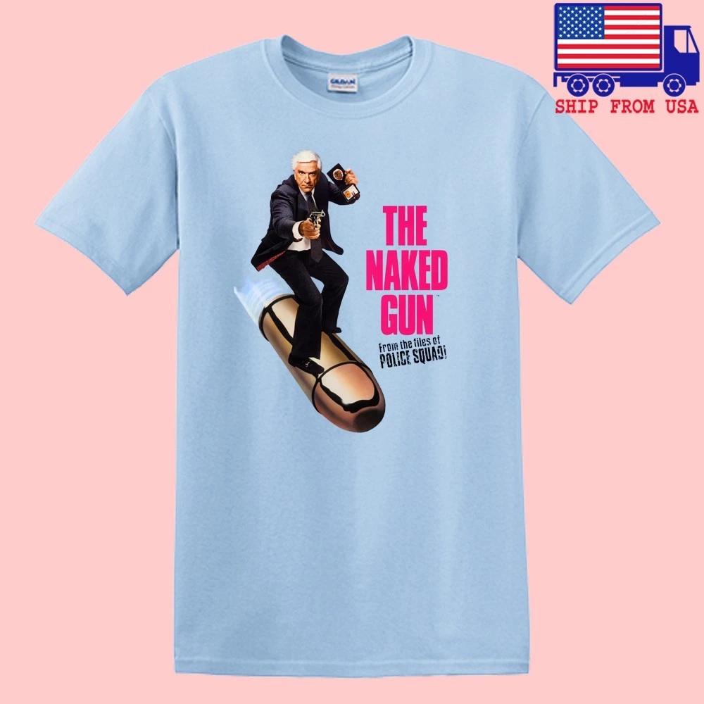 The Naked Gun Police Squad 80 s Retro Movie Men s Light Blue Size S-5XL S