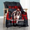 Juventus Customize Your Name Blanket Cozy Customizable Blanket Soft Warm Cozy for Nap Picnics Bed Seaside Four Seasons Universal