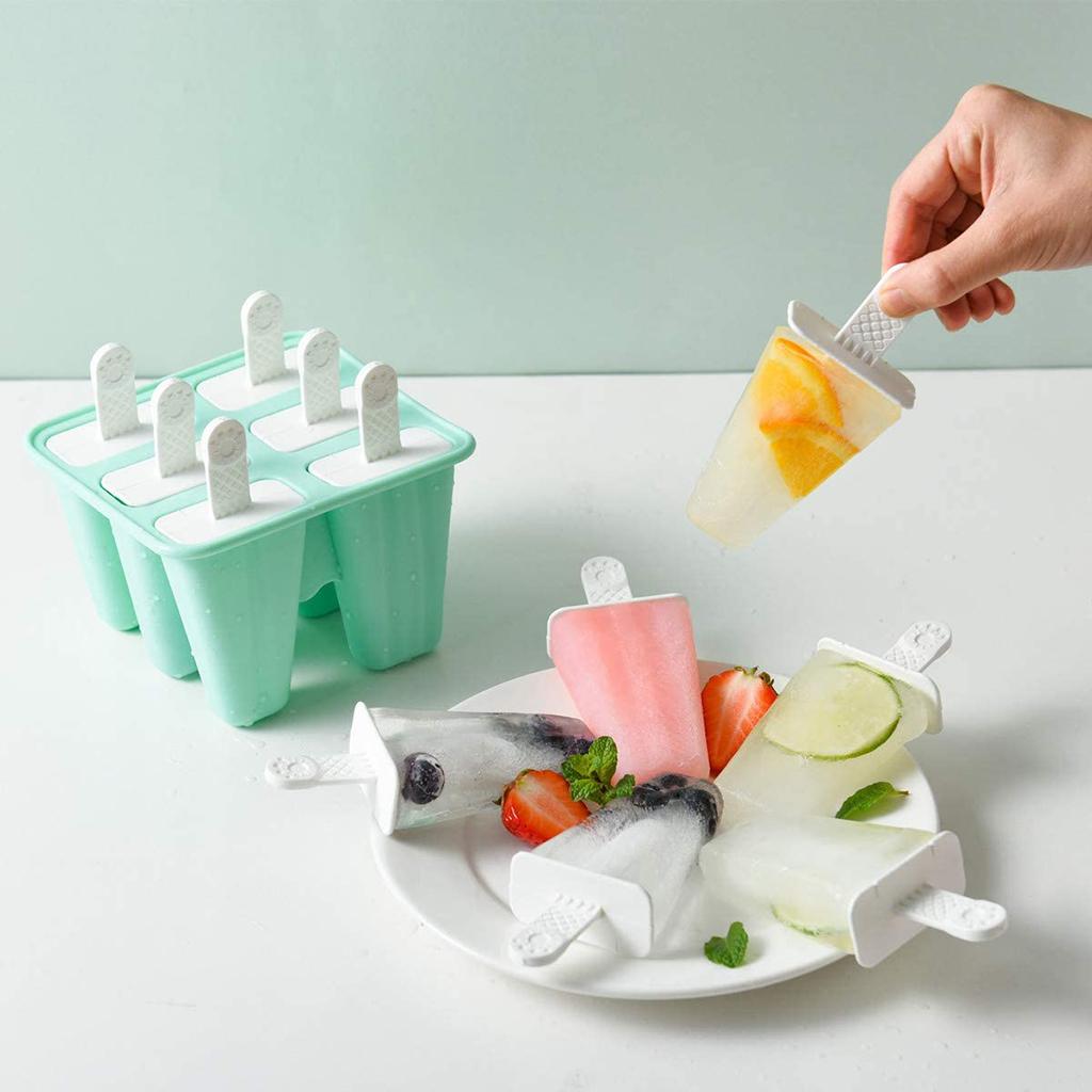 sicle Silicone Ice Molds DIY Juice Bar Frozen Dessert Ice Cream BPA Free
