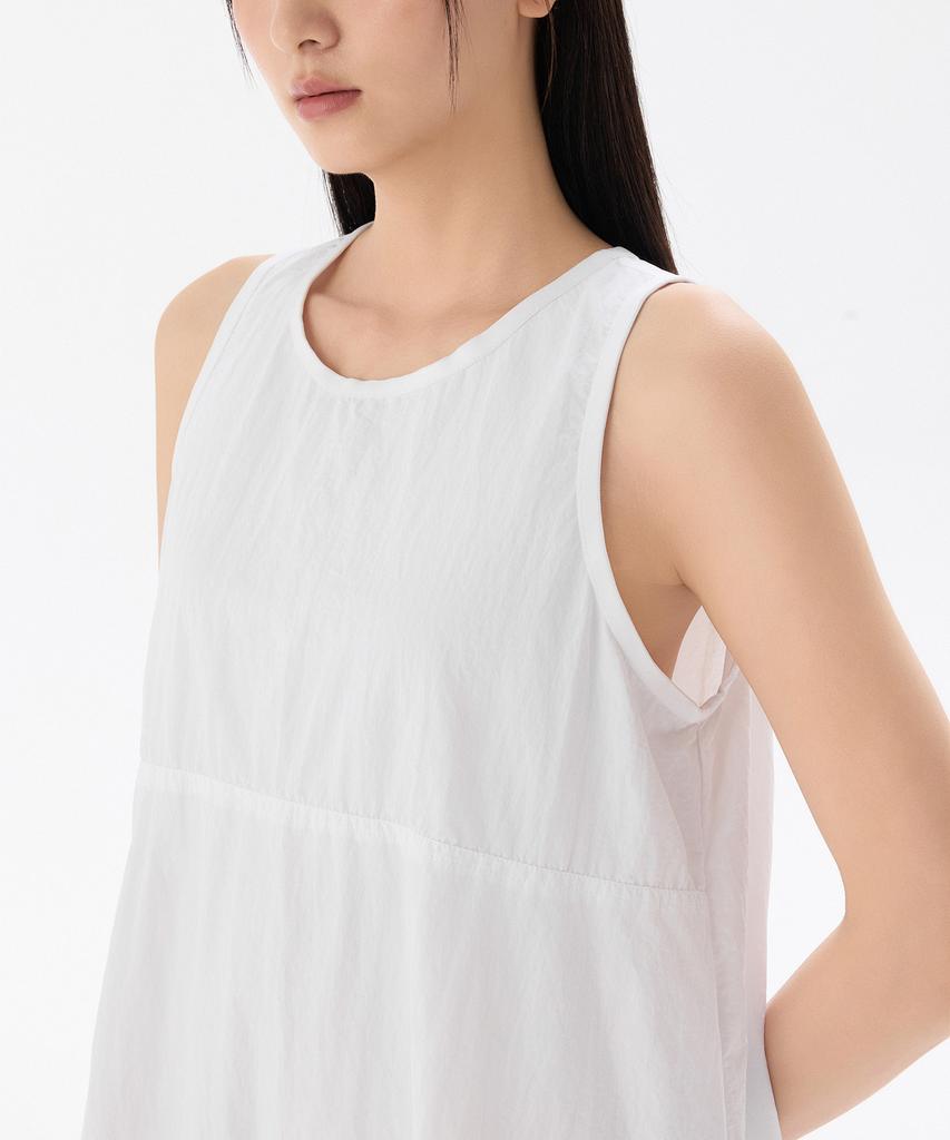 Musinsa Standard Woman Women'S Nylon Parachute Cargo Dress [White]