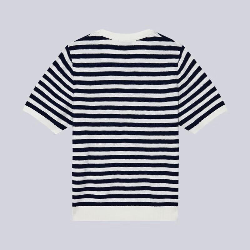 HAZZYS Women's Color-block Stripe Short-sleeve Knit Top