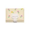 Versatile Portable Flower Printed Wallet Cute Multiple Card Short Leather Purse PU Leather Card Pouch Three Fold Wallet Women