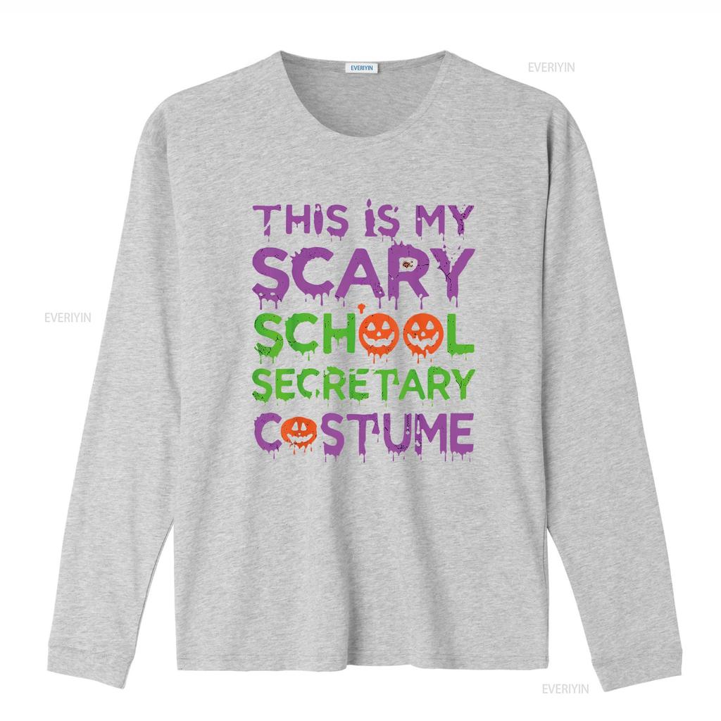 Womens This Is My Scary School Secretary Costume Halloween T Shirt Black X Large vintage Washed Comfortable Stretched Versatile
