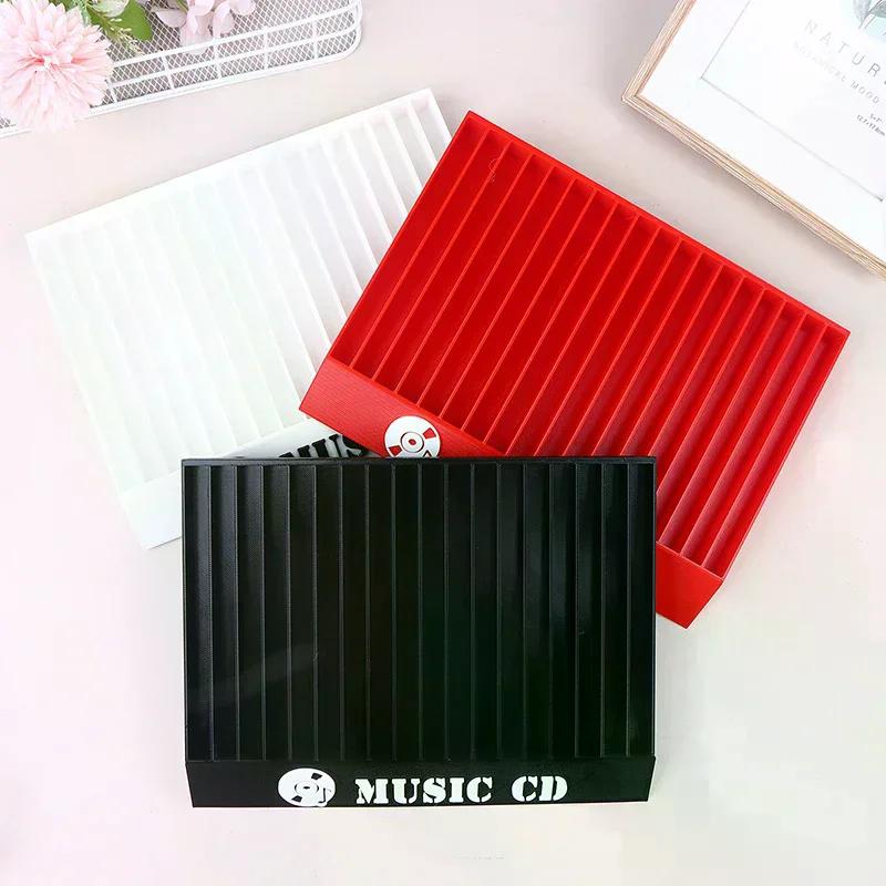 Minimal Style CD Shaped Disc Storage Stand with 18 Compartments