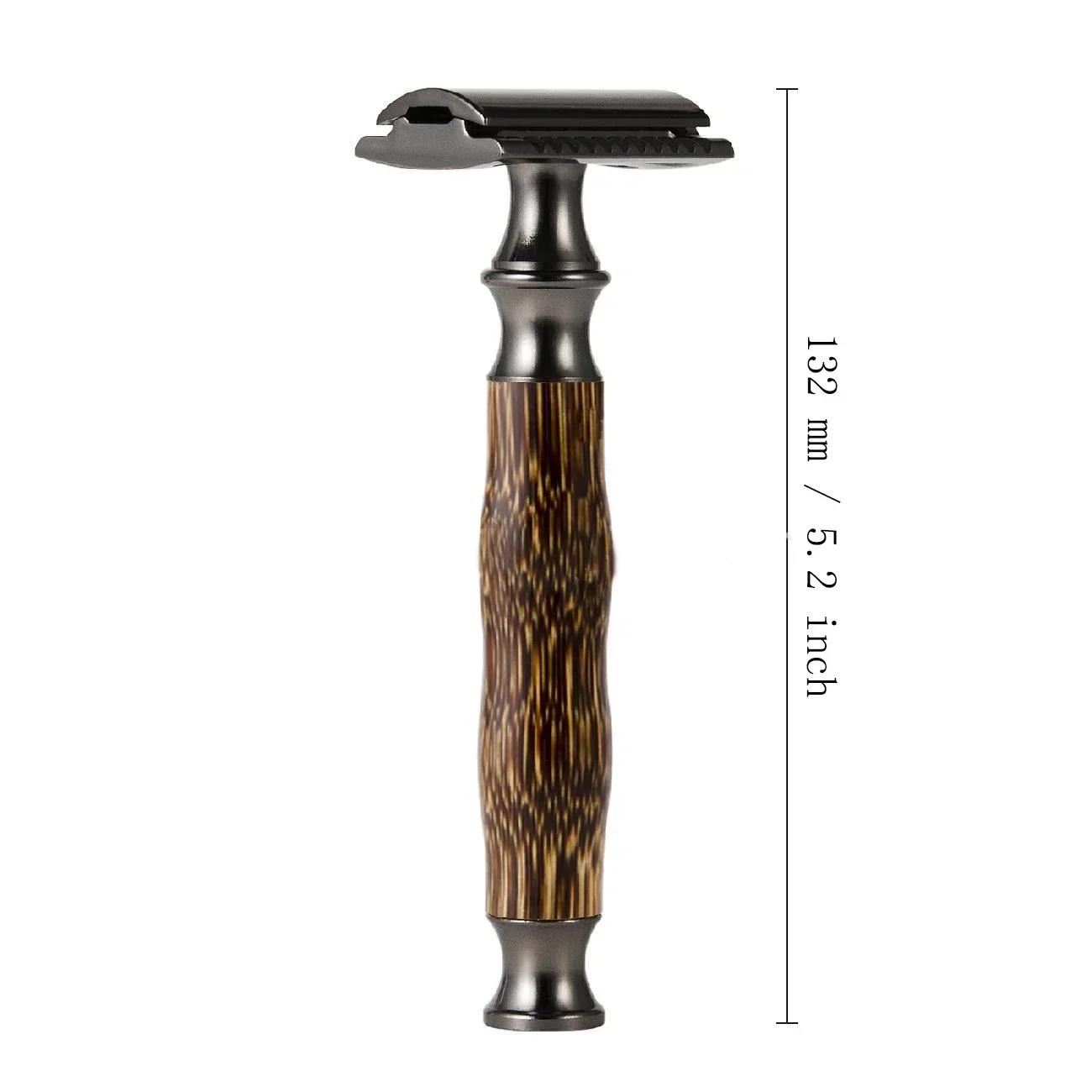 Safety Razor Double Edge Razors For Men Shaving Face Razor Blades Shaving Machine Eco Razor with One Blade Facial Hair Shaver