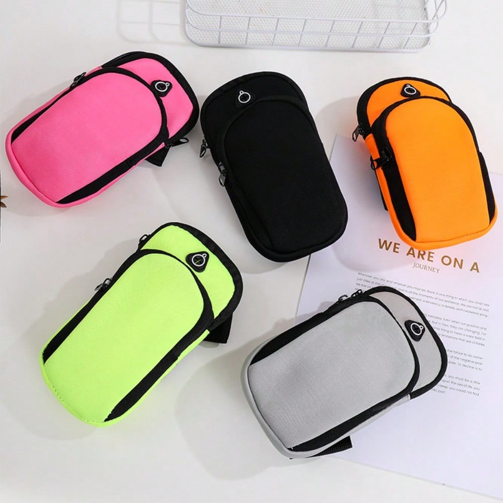 Sports Running Arm Bag Fitness Equipment Arm Waterproof Mobile Phone Case Men's and Women's Arm Strap Storage Bag Outdoor