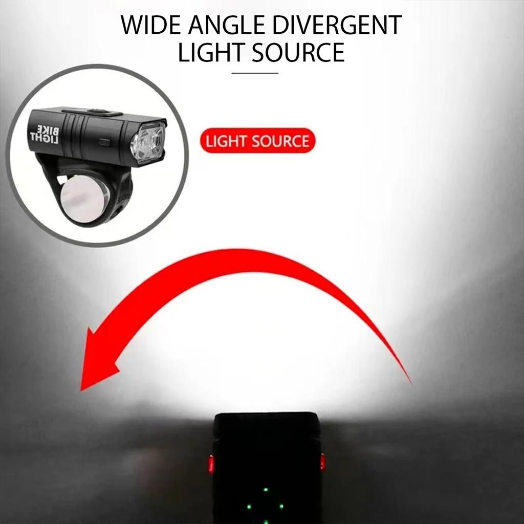 T6 LED Bike Front Light Motorbike Headlight Rechargeable Bright MTB Road Bike Head Lamp Cycling Flashlight For Night Riding