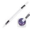1pc Rhinestones Handle Emboss Nail Art Pen Silicone Nail Carving Brush Glitter Picker Nail Brushes Powder Picking Tools