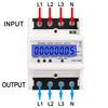 SINOTIMER Three-Phase Backlight Display Rail Type Electricity Meter 5-100A 400V