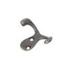 10Pcs Coat Hooks Small Double Prong AntiRust Sturdy   Convenient Wall Mounted Tiebacks for Coat Clothing Keys(Antique Brass Plating )