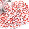 100pcs/lot Acrylic Heart Beads Red Series 8mm Spacer Loose Love Bead for Jewelry Making DIY Necklace Bracelet Accessories