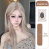 KuKu Princess Milk Tea Grey Middle Part Lace Wig - Women's Long Straight Hair Wig