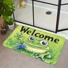 Cartoon Frog Non-Slip Indoor Door Mat, Soft Non-Slip Bathroom Mat, Indoor and Outdoor Entryway Rug, Home Decor