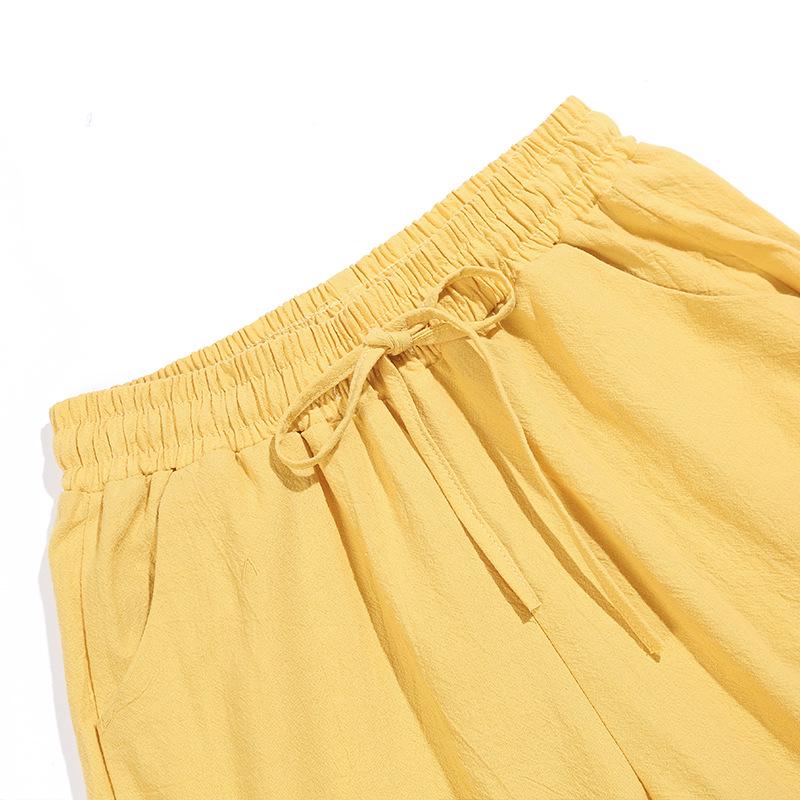 Women's Spring/Summer Cotton Casual Nine-Point Harem Pants