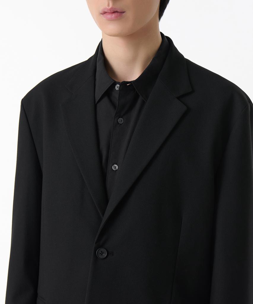 Musinsa Standard Whipcord Relaxed Blazer [Black]