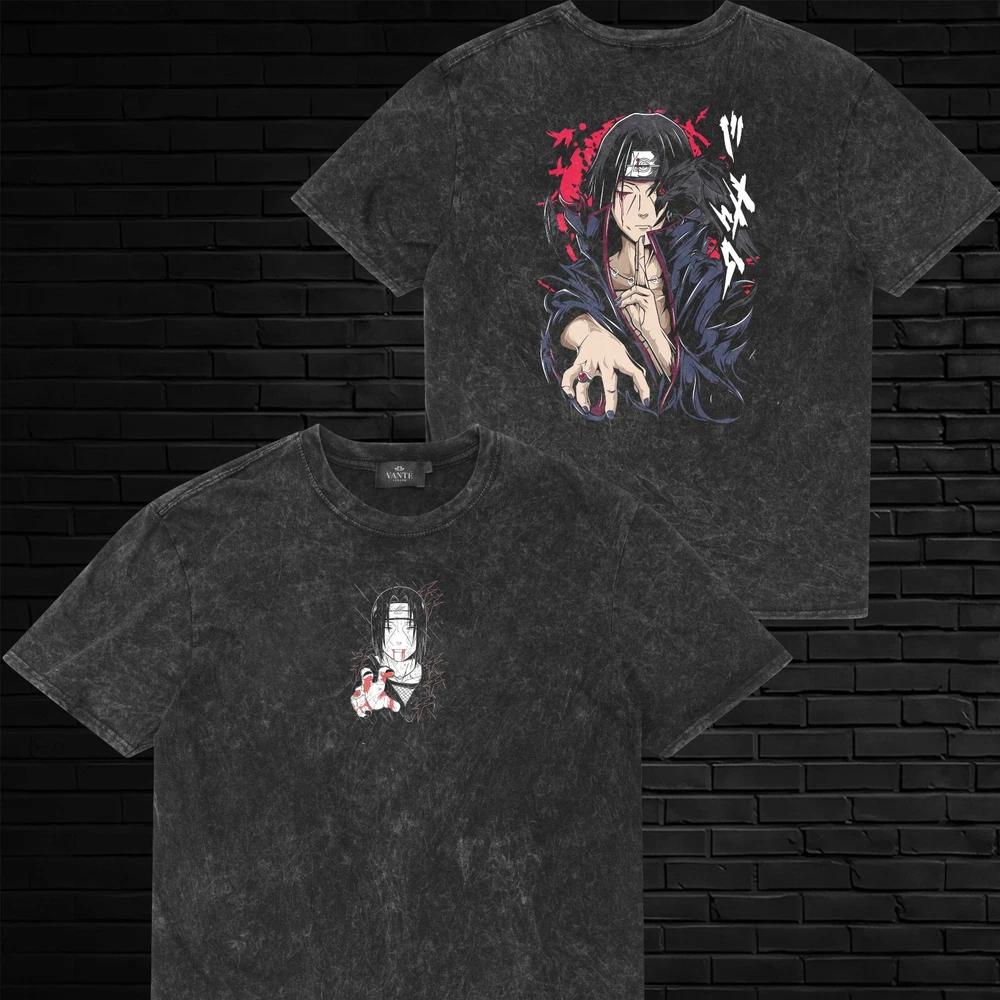 Itachi Uchiha Akatsuki Crow TShirt Graphic Tee Mens Unisex Cotton Gift XL