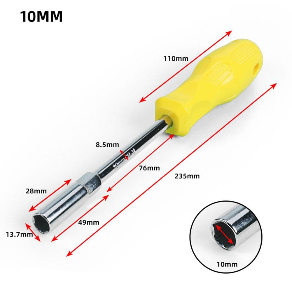5.5 To10mm Socket Screwdriver Anti Slip Handle Chromium Vanadium Steel