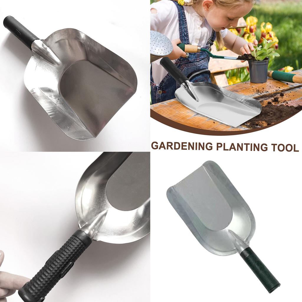 Stainless Steel Garden Hand Trowel Small Sqaure Shovel for Planting and Weeding Soil Digging Tool in Gardening Supplies