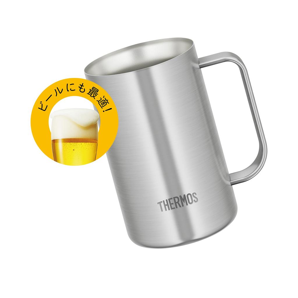 Thermos Vacuum Insulated Mug 600ml Stainless Steel 1 Dishwasher Safe Thermos Flask Structure Keeps Hot and Cold Beer Mug S1 JDK-601