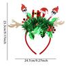 Theme Sparkling Christmas Reindeer Santa Claus Headband Year End Headwear Party