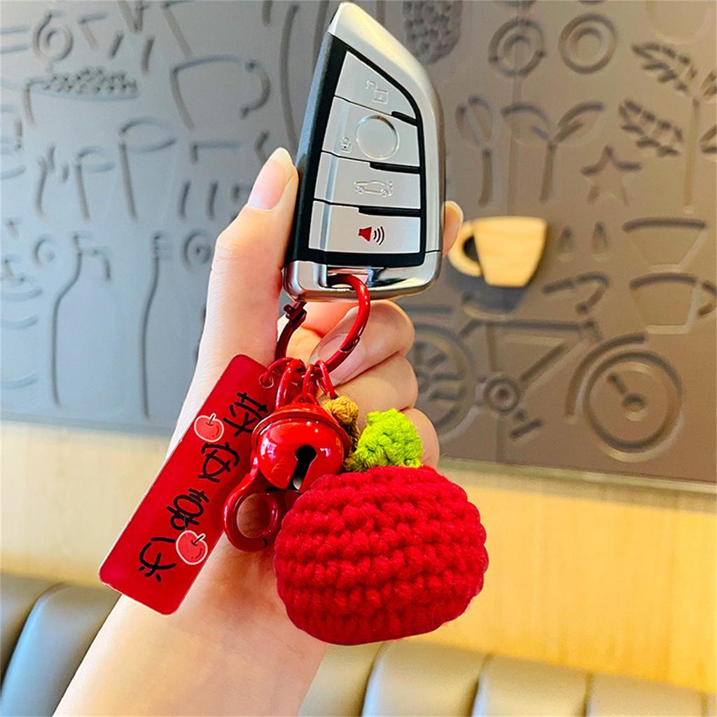 Unique and Delicate Knit Key Holder Crochet Bag Pendant Charming Accessory for Bags and Keys
