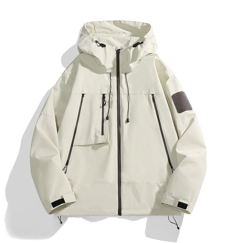 Unisex Windproof & Waterproof Cotton Jacket for Mountain, Autumn/Spring Style, Loose Fit