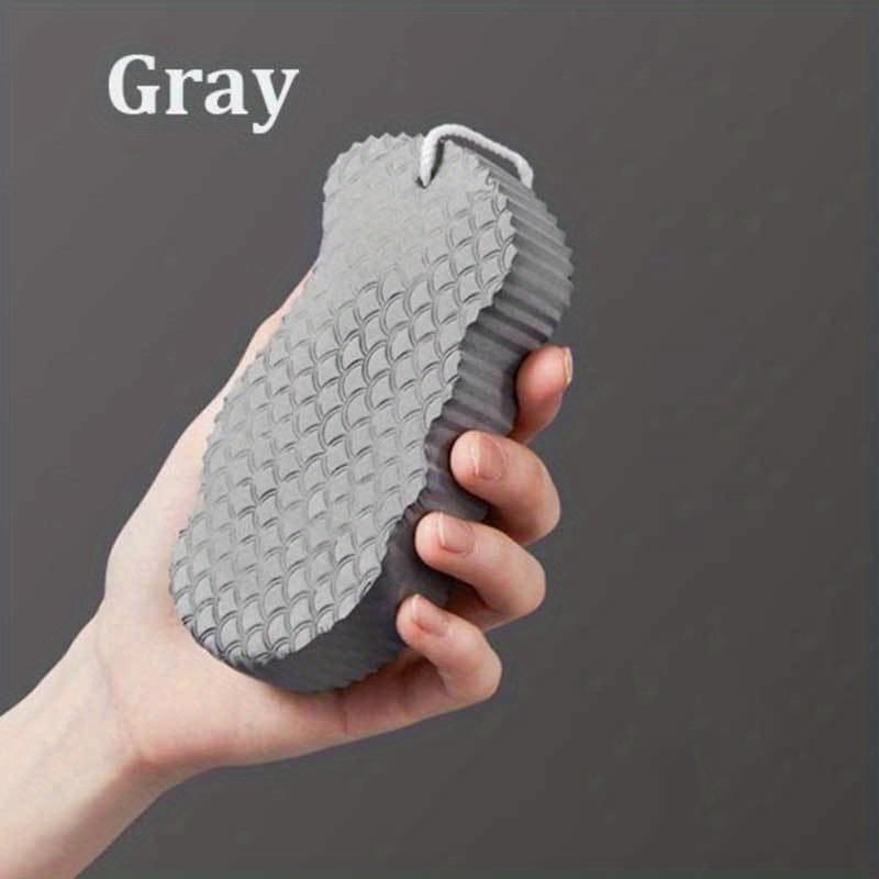 

Волшебная губка для ванны, губка для тела, средство для удаления омертвевшей кожи, отшелушивающий массажер, очищающая щетка для душа, отшелушивающее средство - аксессуары для ванной комнаты серый