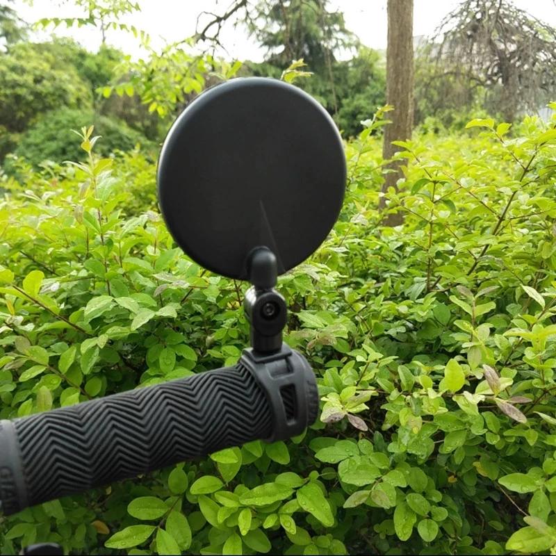 Universal Bicycle Motorcycle Rearview Mirror 360 Rotation Adjustable Round Ellipse Rear View Mirrors For Road Bike Accessories