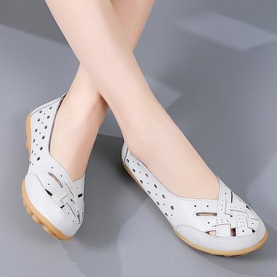 Damenschuhe für den Sommer, flache Schuhe aus weichem Leder, flache Slipper, Freizeitschuhe für Damen, Verschnaufpause, Mokassins, Stillschuhe, Zapatos Mujer