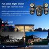 4G/WIFI Solar-powered Security Camera, Triple Lens, Triple Screen, Full-color Night Vision, Motion Detection, Wireless Monitoring