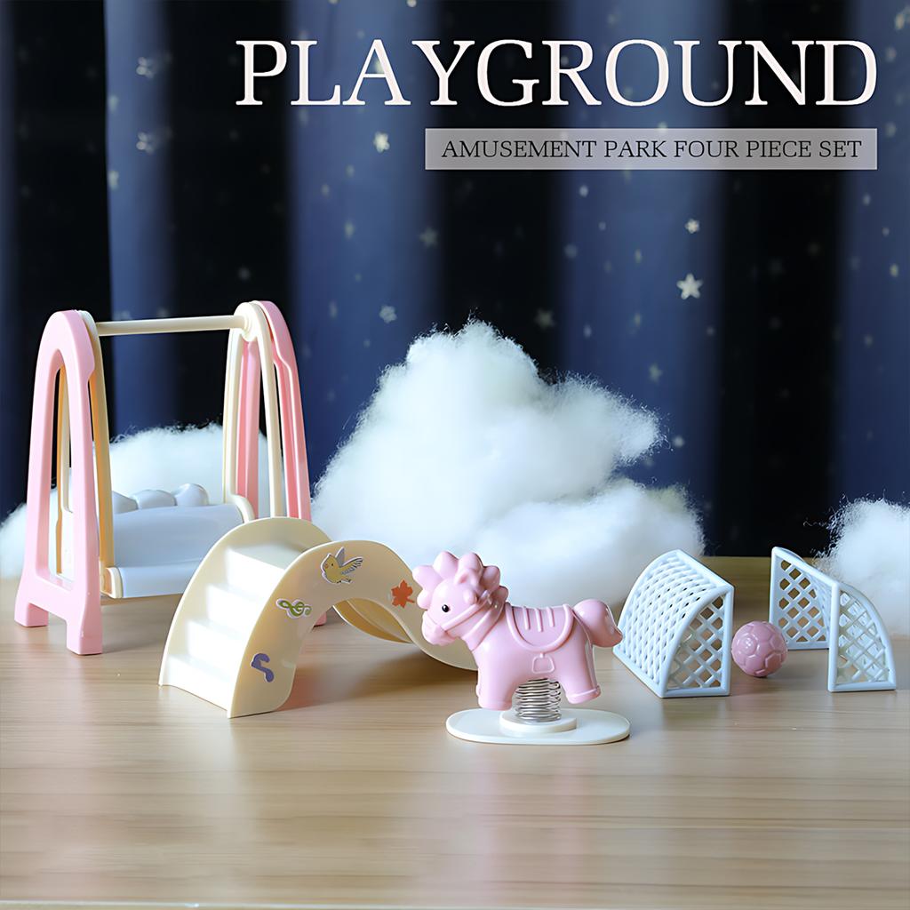 1:12 Miniature Furniture Forest Family Kitchen Toy Dining Table Dollhouse Accessories Bathroom Pretend Play For Girl Gifts Toys