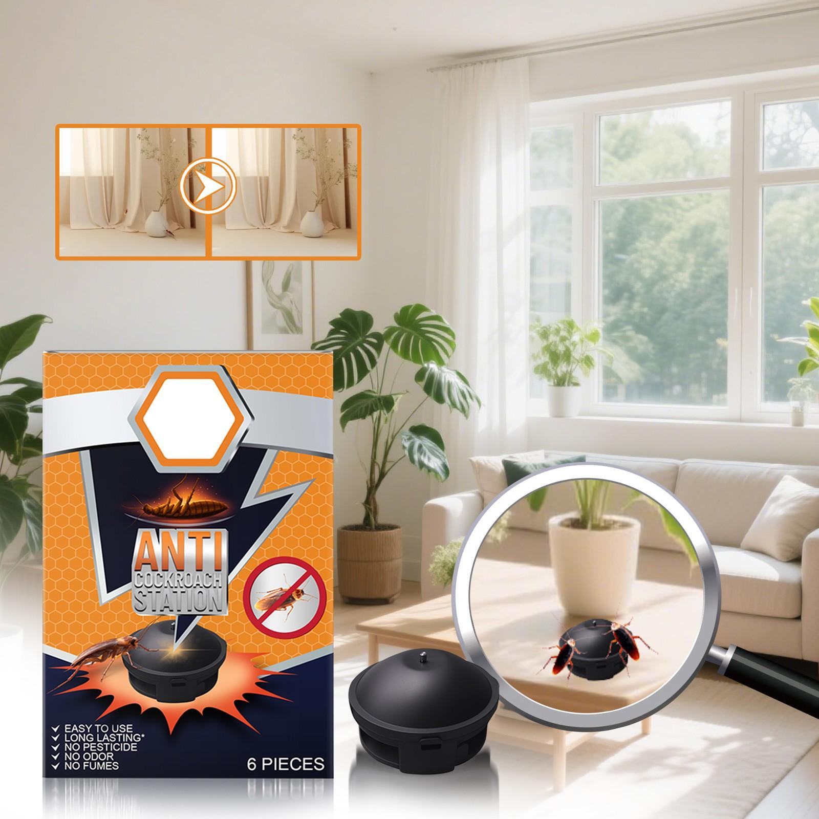 

Средство от тараканов удобно для ежедневного контроля тараканов, насекомых на кухне и в гостиной One Size оранжевый