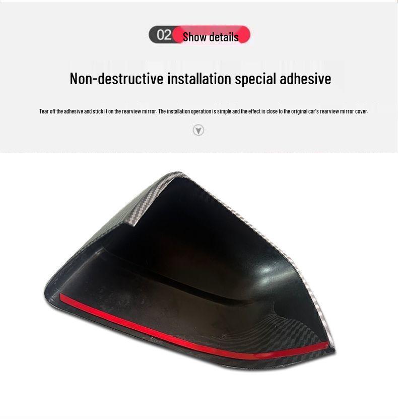 Kryt z uhlíkových vláken pro zrcátko 2025 Tesla Model Y