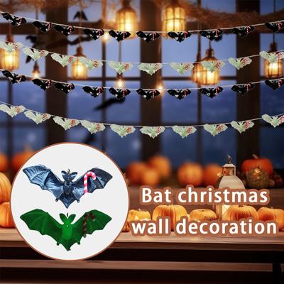 Halloween Bats Pendant 10pcs, Creative Holiday Atmosphere Pendants