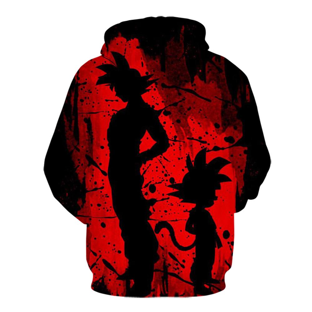 Móda pro fanoušky DRAGON BALL Grafická mikina Outdoorový sport Cosplay Pulovry Mikina s kapucí Cosplay kostým 8 barev