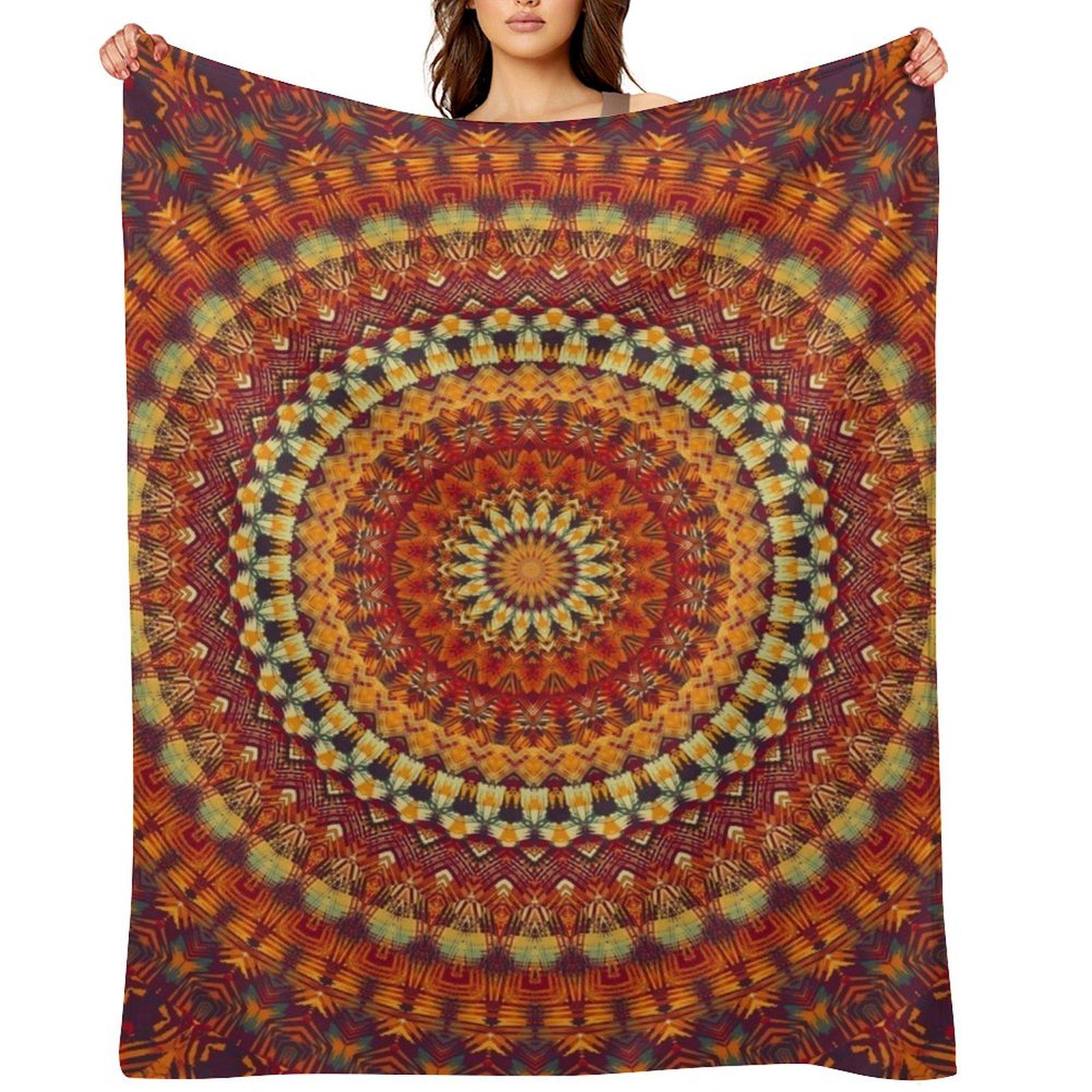 Mandala 70 Throw Blanket Soft decorative for winter cosplay anime Blankets 30x40in