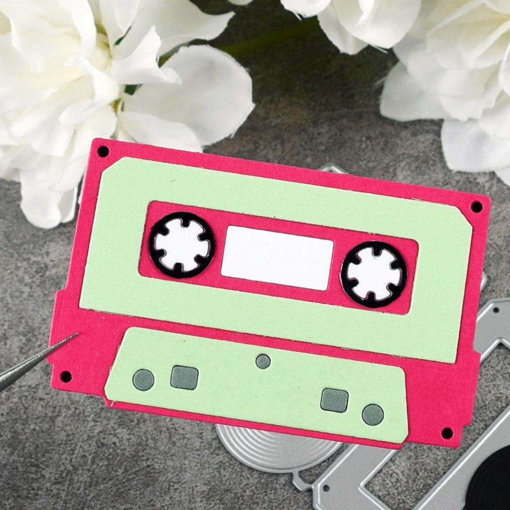 Retro Radio Skärformar Kolstål Stansmallar Metall Präglingsmallar för Scrapbooking Korttillverkning Album