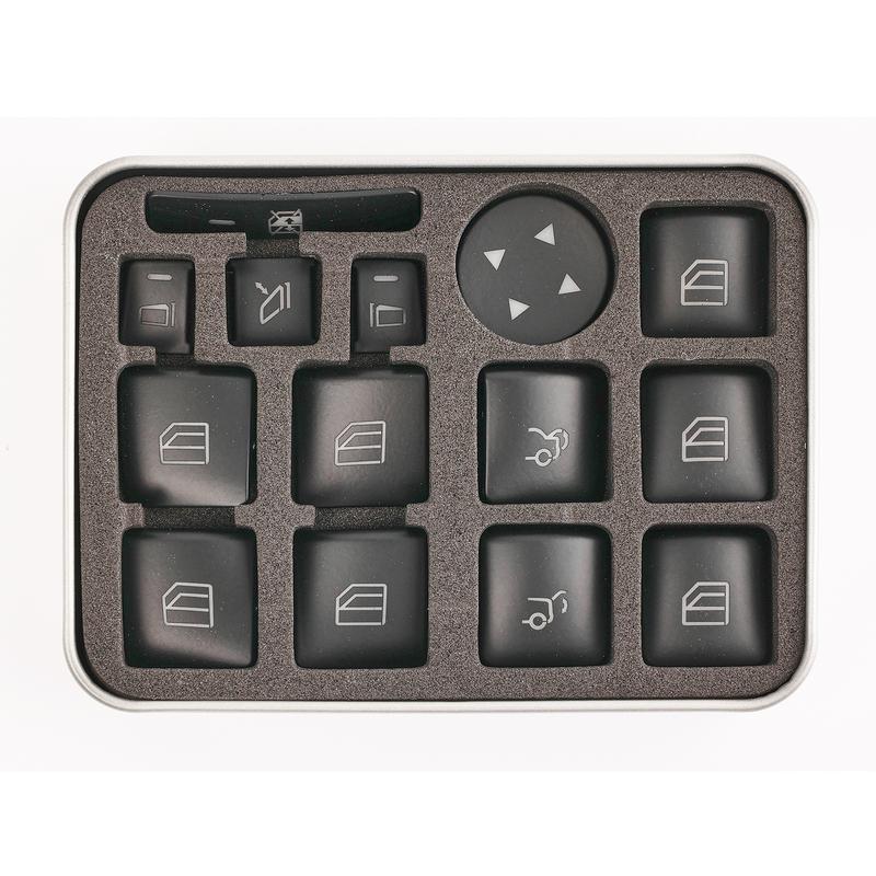 For Mercedes Benz CLA 180 200 GLA 180 200 2013 2014 2015 2016 2017 2018 2019 14x Car Parts Window Switch Button Repair Stickers