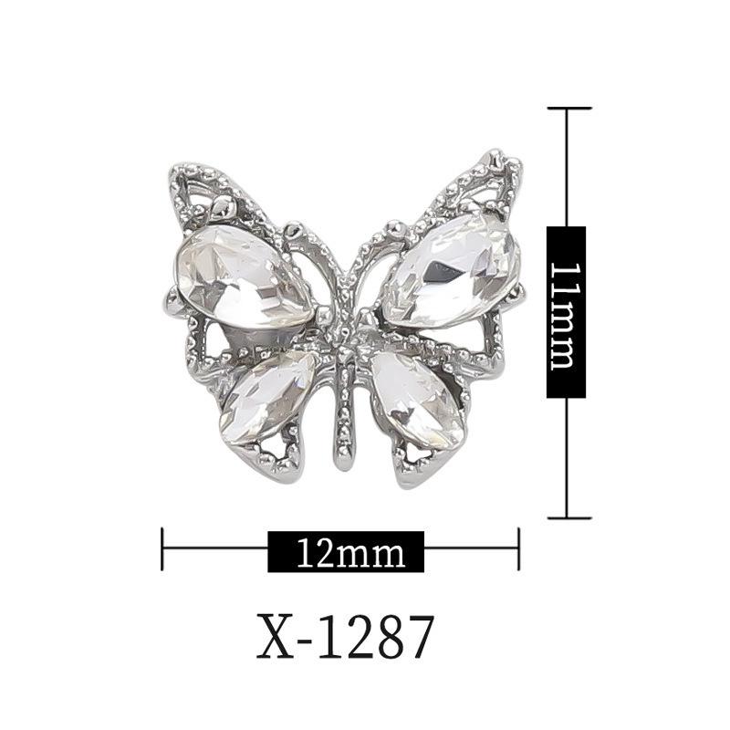 Luxury Zirconia Alloy Nail Art Hairpin & Phone Case Decor