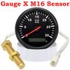 85MM Tachometer with Red Backlight 3000RPM Tacho Gauge Hourmeter Gauge M16 M18 Tacho Sensor For Marine Boat Car Truck 9-32V