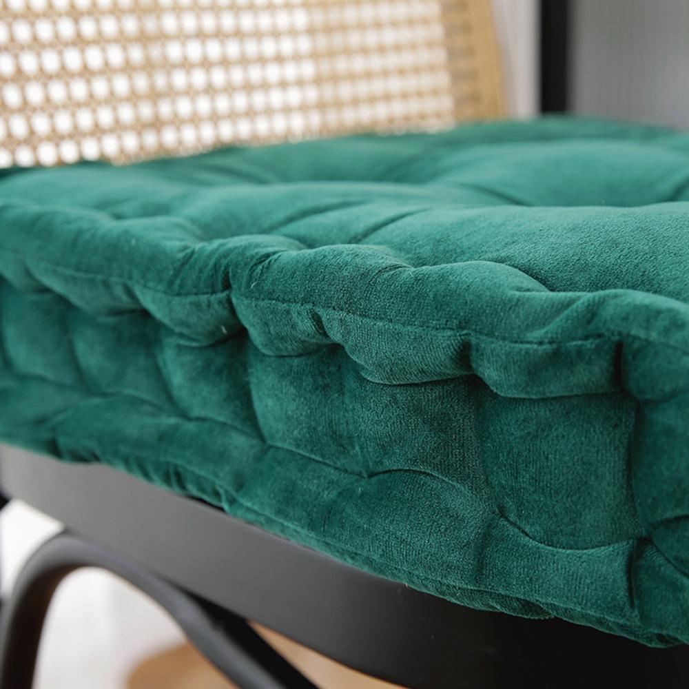 Thicken Chair Cushion Square Seat Pad Soft Velvet Tatami Cushion  Household