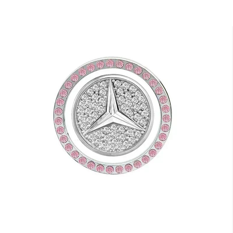 Car Key Start Button Decoration Ring Diamond Rhinestone Circle for Mercedes Benz W211 W204 W210 W203 CLA GLA Auto Accessories CD2