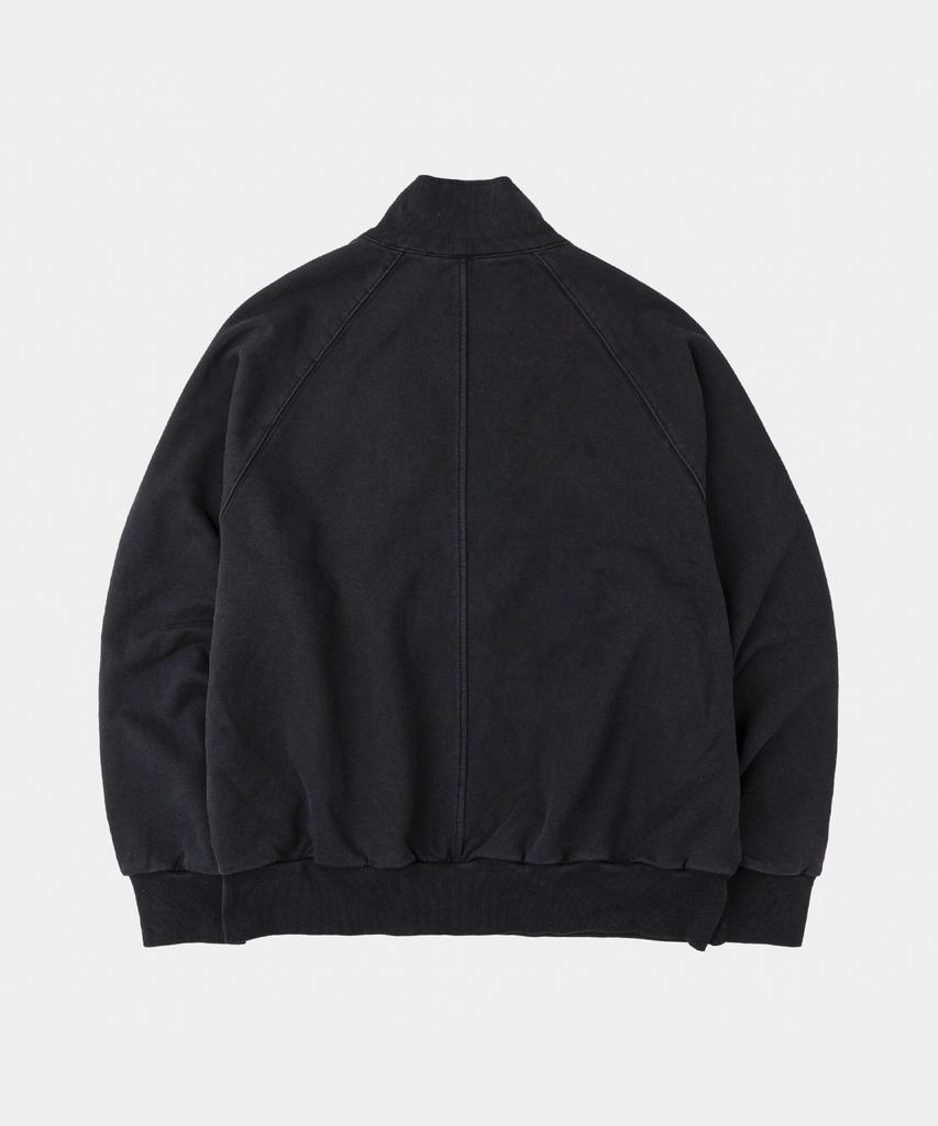 Lettercomo Heavy Cotton Utility Bio Track Jacket Black