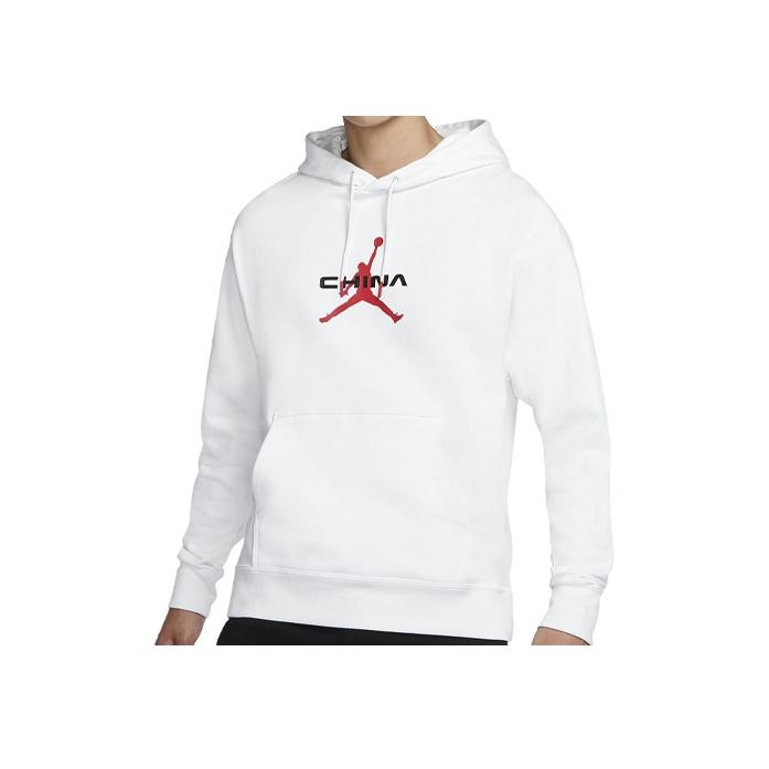 Jordan Casual Sport Drawstring Hoodie Pullover Men Tops Summit-White DH4344-121