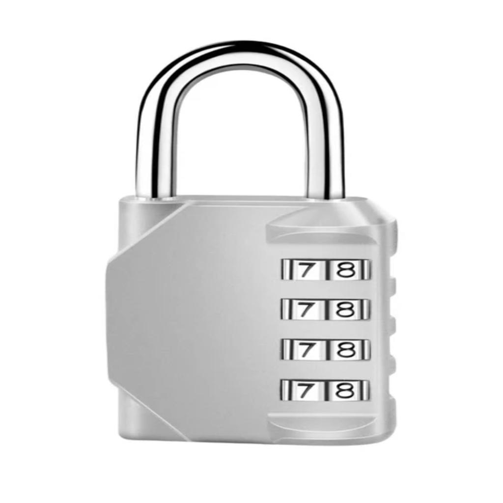 1pc 4 Digit Combination Padlock Waterproof Outdoor Lock  Door Suitcase Bag Package Cabinet Locker Window