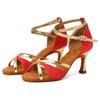Profesjonalne Damskie Buty do Tańca Towarzyskiego Wewnętrzne Buty do Tańca Łacińskiego Salsa Obcas 7CM