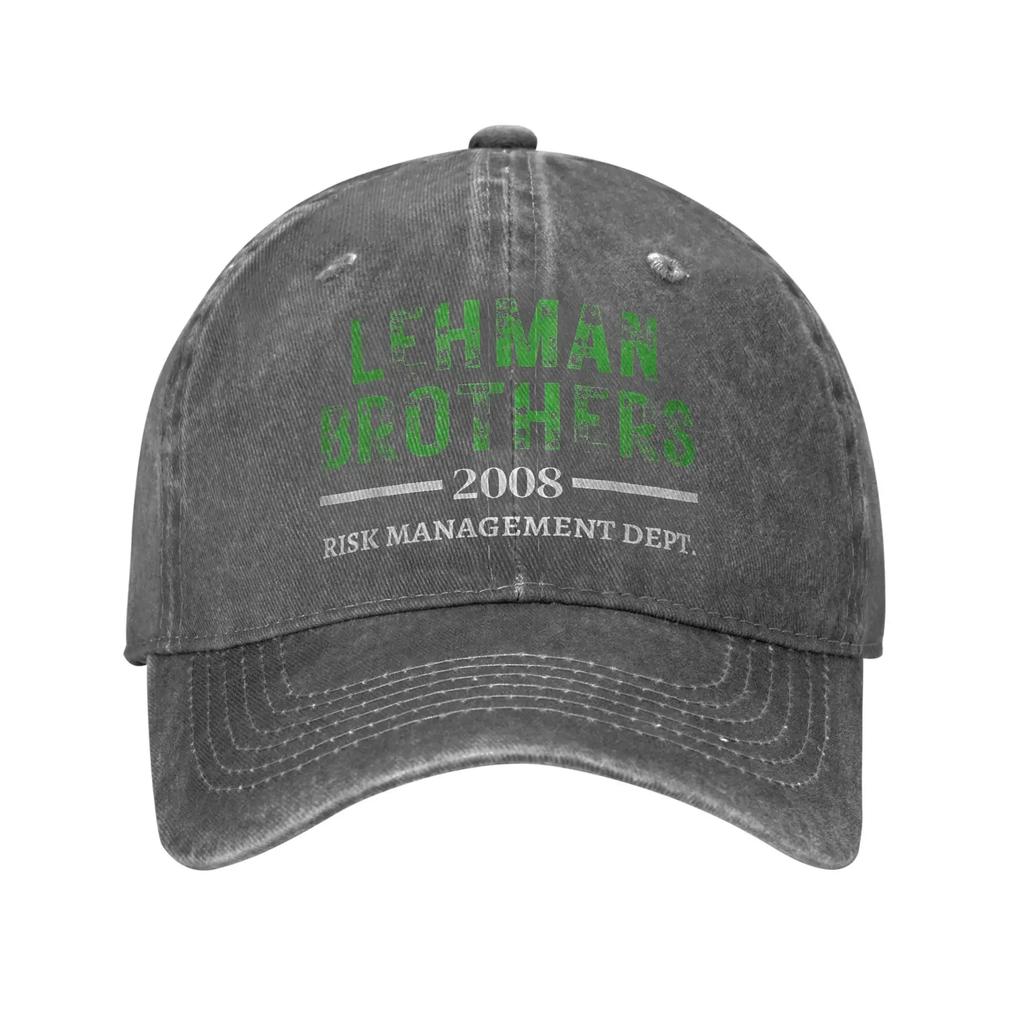 Lehman Brothers 2008 Risk Management Dept Casual Baseball Cap Trucker  Summer Sun-Proof Female Male y2k Funny Baseball Caps