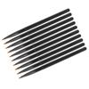 10pcs Lip Liner Brush Professional Soft Portable Detail Lip Liner Makeup Brush Tool for Cosmetic Black